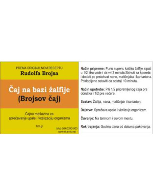 Čaj na bazi žalfije (Brojsov čaj)